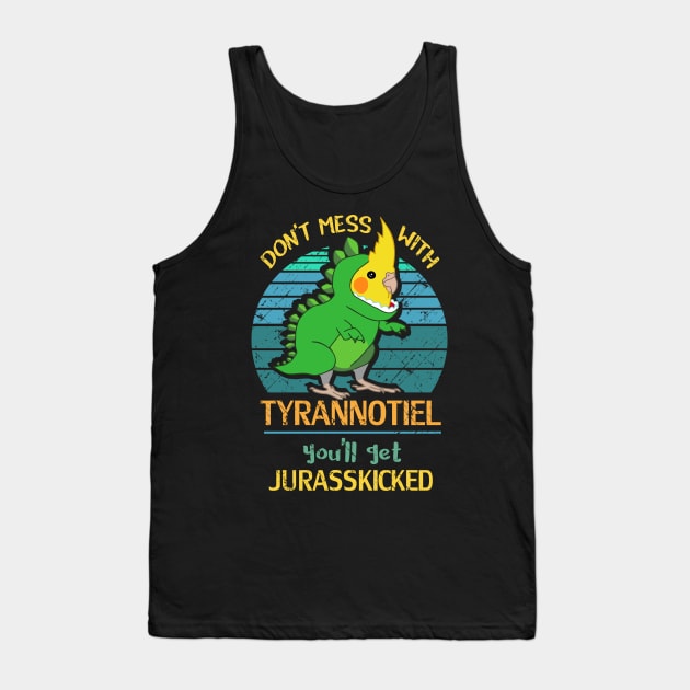 don't mess with TYRANNOTIEL - you'll get JURASSKICKED Tank Top by FandomizedRose